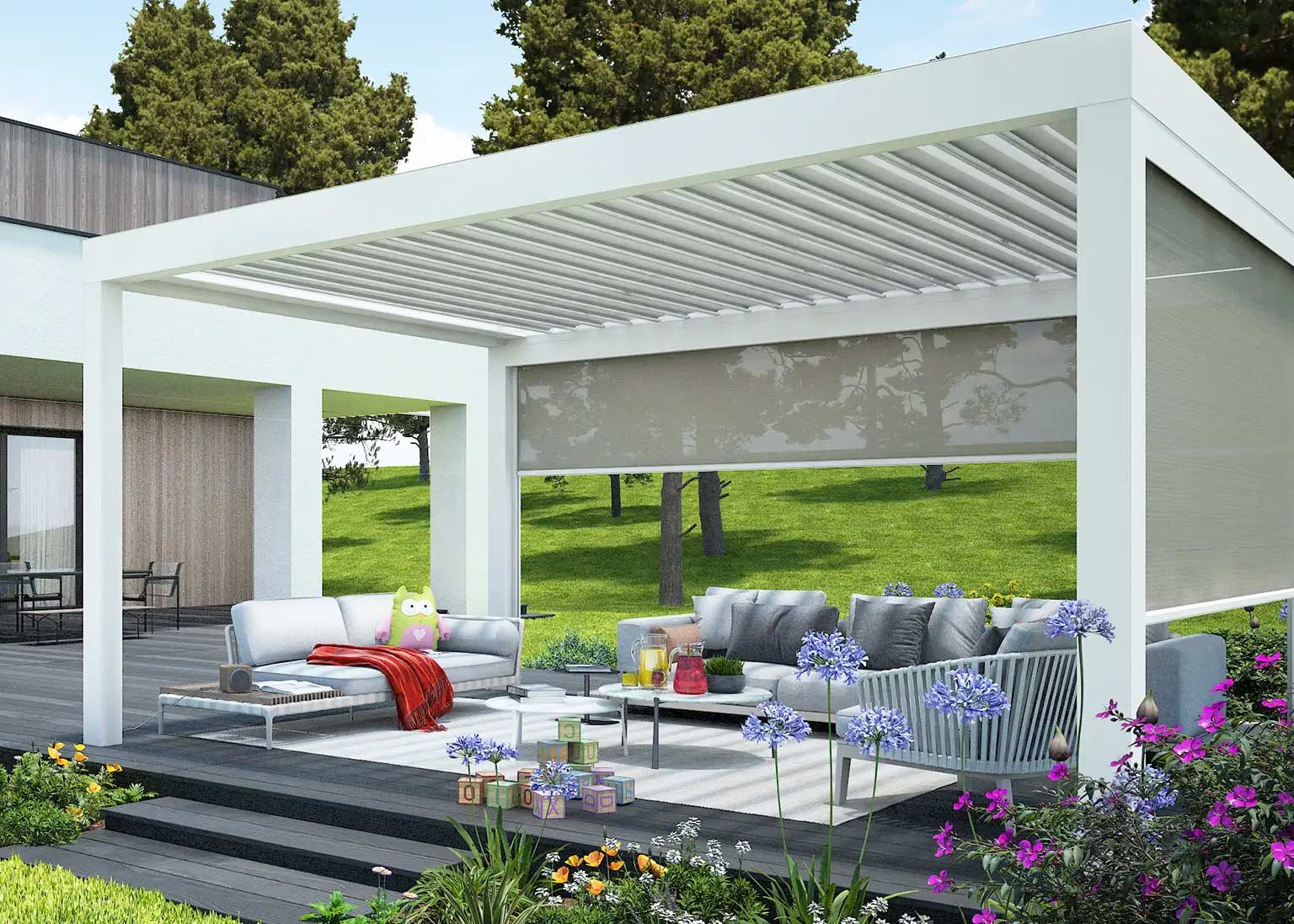 Me.Ge.Bat : Pergolas bioclimatiques